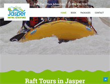 Tablet Screenshot of jasperraftingadventures.com